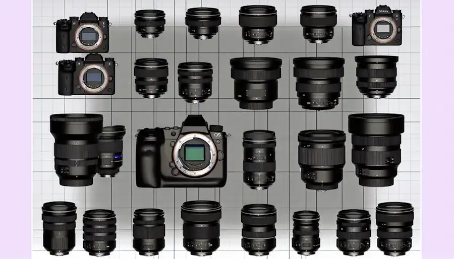 An Assortment of Digital Camera Lenses